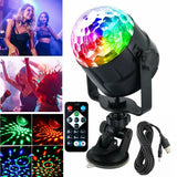 Christmas Snowflake Projector LED Moving Snowfall Laser Light Party Strobe Lamp