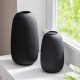 Set of 2 Evergreen LED Porcelain Lantern - Decorative Handmade Porcelain Lantern
