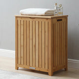 Oceanstar Bamboo Laundry Hamper with Removable Liner Bag