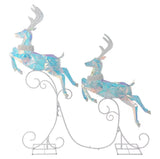 Member’s Mark 2-Piece Pre-Lit Leaping Deer Set with 160 Twinkling Cool White LED Lights