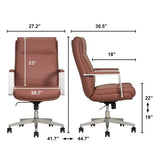 Elle Decor Ayden Manager's Chair, High-Back Recliner with Cushioned Seat