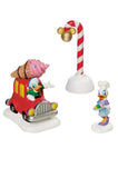 Disney Illuminated Musical Christmas Village with Building & Lit Tree, 13-Piece Set