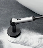 HOTO Flexi Cordless Spin Scrubber with Extension Rod, 8 Brush Heads, IPX7 Waterproof, 110-Min Runtime