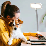 Verilux HappyLight Duo 2-In-1 Light Therapy & Task Desk Lamp, Stress Support