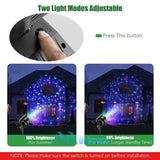 Christmas Snowflake LED Moving Snowfall Rainbow Projector Light