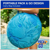 SwimWays Spring Float Premium Duo – 2-Person Inflatable Pool Float Chair with Fast Inflation, Mesh Seating & Cup Holders