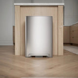 Kohler 45L Stainless Steel Step Trash Can, 13-Gal Bag Compatible Quiet-Close Lid