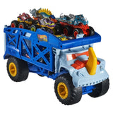 Hot Wheels Monster Trucks Rhino Rig Hauler with 2 Big Rigs, 3 Monster Trucks & 4 Die-Cast Cars