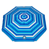 Tommy Bahama 7.5ft Beach Umbrella AnchorX UPF 50+ Tilt Wind Vent with Carry Bag