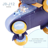 Bluey Unisex Kids Trainer Skates - Size 9-12, 3-wheel Recreational Roller Skates