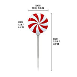 Member’s Mark 5-Piece Pre-Lit Peppermint Lawn Stakes with 100 Cool White LED Lights