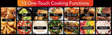 Gourmia XL 13-in-1 French Door Countertop 43 L Air Fryer with Temperature Probe