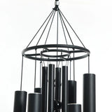 Stylecraft Double Wind Chime, 7 in. Diameter x 46 in. H Harmonic Aluminum Tubes
