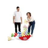 Giant Tower Stack Stacking Game, Up to 4 ft., Rocking Balance Base & Case