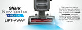 Shark Navigator Lift-Away Upright Vacuum, Reveal Technology & HEPA Filter, UV740