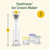 Cuisinart FastFreeze Ice Cream Maker with 4 Half-Pint Cups Frozen Treat