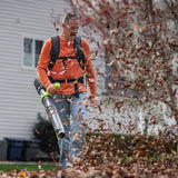 Greenworks 80V Backpack Leaf Blower, 800 CFM, 195 MPH, with Leaf Tarp