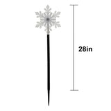 Member’s Mark 5-Piece 28" Snowflake Pathway LED Light Set, 9' Lighted Length with Color Sync