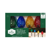 Holiday Time Jumbo LED C9-Style Christmas Pathway Lights, Set of 4 Stakes