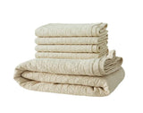 Avocado Herringbone 3-Piece Organic Cotton Coverlet Set with 2 Matching Shams