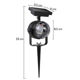 Christmas Snowflake LED Moving Snowfall Rainbow Projector Light