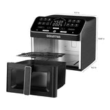 Gourmia 9 Qt Digital Air Fryer Ceramic Basket 12 Presets Viewing Window GAF998