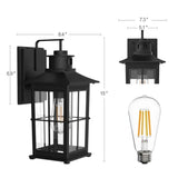 Energetic Lighting Metal Frame Smart Coach Light with PIR Motion Sensor - 800 lm