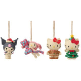 Jim Shore Hello Kitty and Friends Hand-Painted Christmas Ornaments, Set of 4
