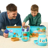 Bluey 3 in 1 Transforming Plane Mega Playset - 45pc Family Vacation Ever Playset