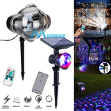 Christmas Snowflake LED Moving Snowfall Rainbow Projector Light