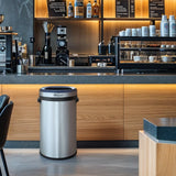 Simpli-Magic 80L 21 Gal Stainless Steel Trash Can, Open Top Commercial Waste Bin