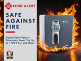 First Alert 2087DF-BD Waterproof Fire-Resistant Safe, 0.94 cu. ft., Digital Keypad