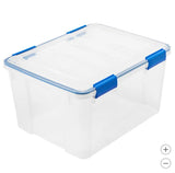 IRIS 44 Quart WeatherPro Seal Storage Bins with Lids, 4-Pack