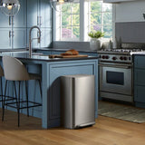 Kohler 47L Step Trash Can, Stainless Steel 13 Gallon Kitchen Trash Can w/ Quiet Lid