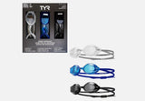 TYR Blackops 140 EV Racing Swim Goggles, 3-Pack – Anti-Fog Competition Goggles