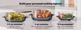 Ninja Crispi 5-in-1 Portable Glass Air Fryer Cooking System with 3 Containers