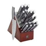 Henckels 20-Piece Forged German Stainless Steel Knife Set w/ Block & Sharpener