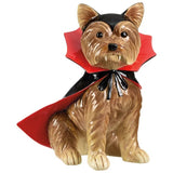 Halloween Dog Figurines Set of 2 - Tabletop Vampire Yorkie & Mummy Chihuahua