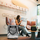CleverMade Foldable Rolling Tote Bag, Swivel Wheels, 90L Capacity, 75 lb Limit
