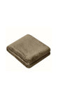 Monte & Jardin Jacquard Throw Blanket 60" x 70" Ultra Soft Plush Brown