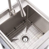Trinity Stainless Steel Utility Sink Single Bowl 18x16x13 Garage Laundry NEW
