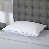 Down Haven Luxury Down Pillow – 500 Thread Cotton Damask Medium Density Pillow