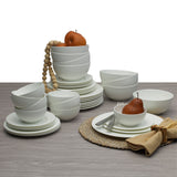 40-Piece Mikasa Lattice White Bone China Dinnerware Set – Service for 8