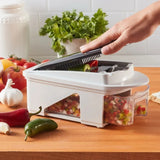 MIU 11-Piece Vegetable Chopper & Slicer w/ Spiralizer and Stainless Blades