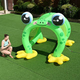 H2OGO! Giant Inflatable Froggy Fun Sprinkler Tunnel for Kids Ages 2+, Outdoor Water Play Sprinkler Toy