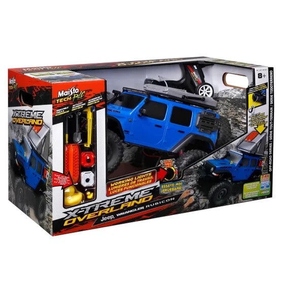 Maisto Tech RC - Jeep Wrangler Rubicon BLUE 71Cm R/C Xtreme Overland ...