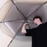 Crown Shades 15' x 13' Pop Up Screen House Gazebo with Mosquito Netting & Wheeled Carry Bag