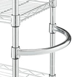 TRINITY Basics EcoStorage Pantry Rack with Wheels – 5-Tier Narrow Rolling Chrome Steel Storage Rack