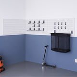 TRINITY 24 Sq Ft Modular PVC Slatwall Garage Wall Organizer System, 19-Pc 1800lb