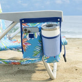 Tommy Bahama 5-Position Aluminum Folding Backpack Beach Chairs 2-Pack w/ Cooler